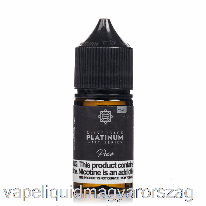 Paco - Ezüsthátú Platina Sorozat Sói - 30ml 45mg Vape Folyadék